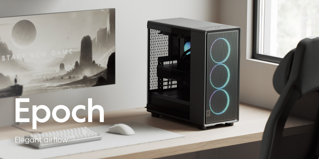 Fractal Design Epoch Black RGB Tempered Glass Light Tint PC Gaming Case